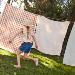 Short texturé uni pour fille