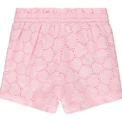 Short uni en broderie anglaise et nœud fantaisie pour bébé fille