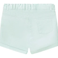 Short uni en toile fantaisie avec détails volantés pour bébé fille