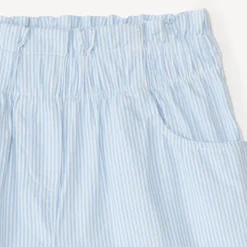 Short évasé en seersucker rayé pour fille