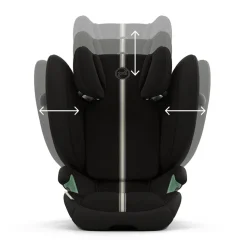 Siège-auto pliable Solution G2 i-Fix Plus moon black