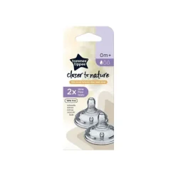 SILICON PACIFIER TT CTN 2X SLOW FLOW TEATS