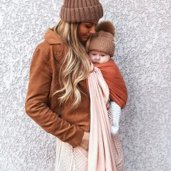 Sling - Petite écharpe sans noeud - Caramel / Nude