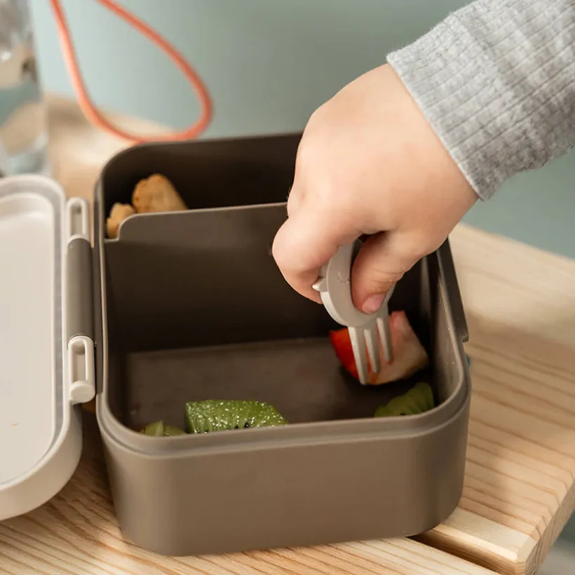 Snackbox avec piques snack Tiny Trails Sable