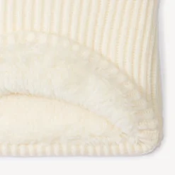 Snood uni en tricot doublé sherpa pour fille