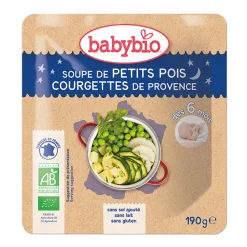 Soupe petit pois et courgette bio - 190g