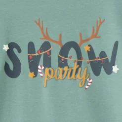 Sous-pull col montant printé Noël pour garçon