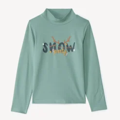 Sous-pull col montant printé Noël pour garçon