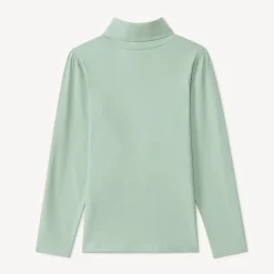 Sous-pull à col roulé et fleur effet pétales 3D pour fille