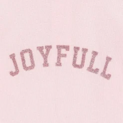 Sous-pull col roulé à message pailleté pour bébé fille