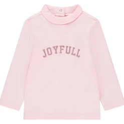 Sous-pull col roulé à message pailleté pour bébé fille