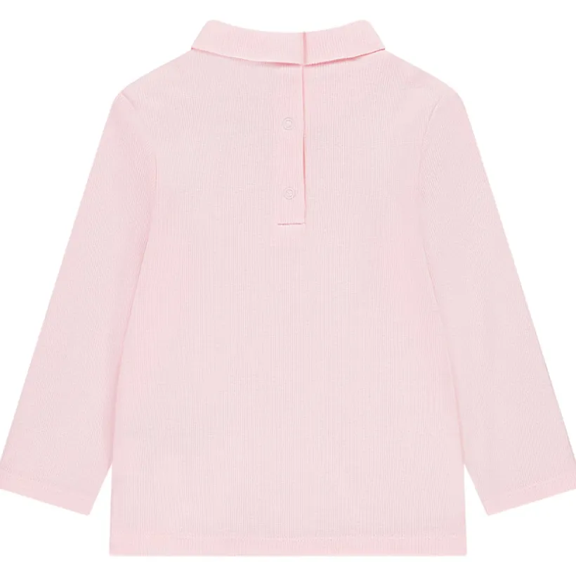 Sous-pull col roulé à message pailleté pour bébé fille
