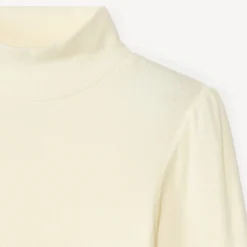 Sous-pull côtelé à col cheminée pour fille