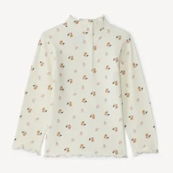 Sous-pull imprimé fleuri pour bébé fille