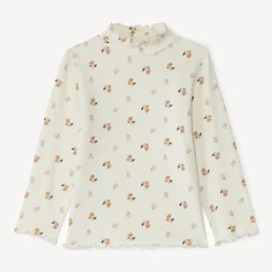 Sous-pull imprimé fleuri pour bébé fille