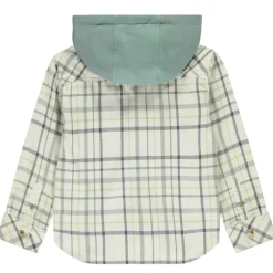 Surchemise à carreaux avec capuche pour garçon