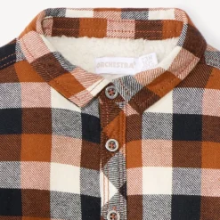 Surchemise à carreaux en flanelle doublée pour bébé garçon