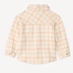 Surchemise en flanelle à carreaux pour bébé fille