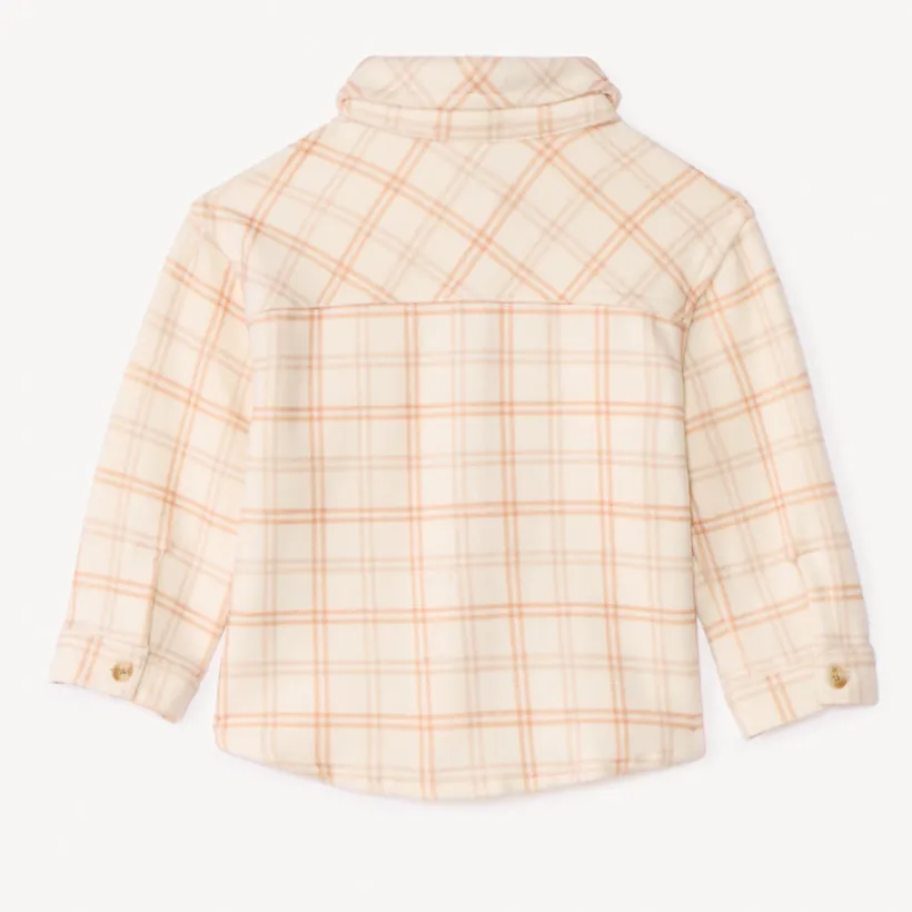 Surchemise en flanelle à carreaux pour bébé fille