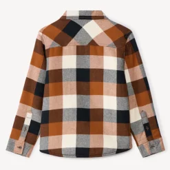 Surchemise flanelle doublée à carreaux pour garçon