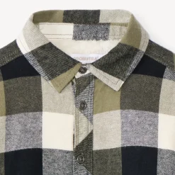 Surchemise flanelle doublée à carreaux pour garçon