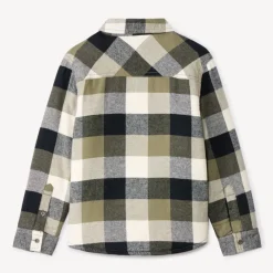 Surchemise flanelle doublée à carreaux pour garçon