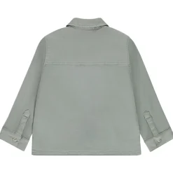 Surchemise uni effet denim avec poches pour garçon