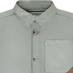 Surchemise uni effet denim avec poches pour garçon