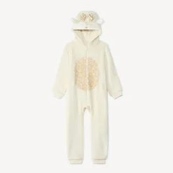 Surpyjama ludique biche en sherpa pour fille