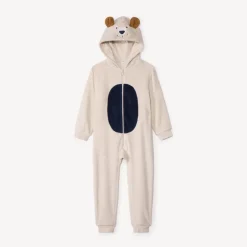 Surpyjama ludique chien en sherpa pour garçon