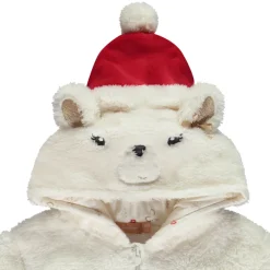 Surpyjama ludique en sherpa ours polaire de Noël pour fille