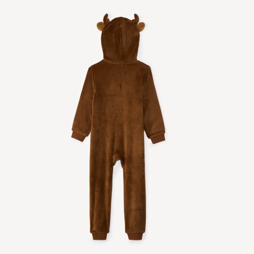 Surpyjama ludique renne de Noël en sherpa pour garçon