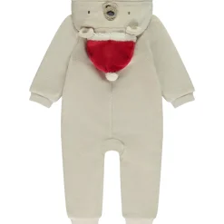 Surpyjama ourson ludique à capuche bonnet de Noël pour bébé garçon