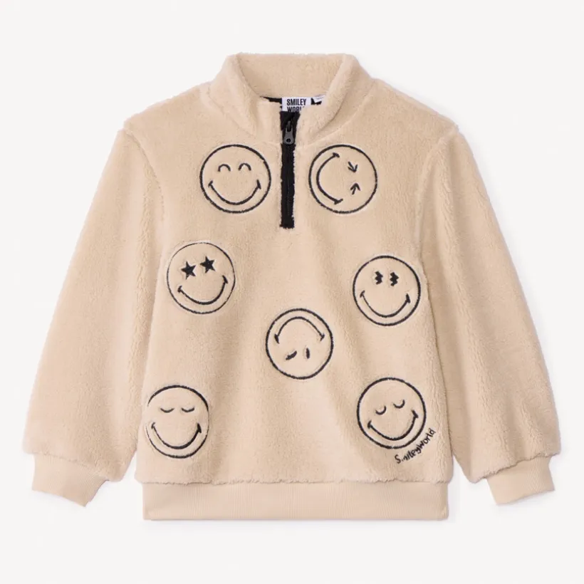 Sweat camionneur en sherpa SmileyWorld pour garçon