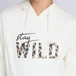 Sweat de grossesse et d'allaitement à zip print Wild