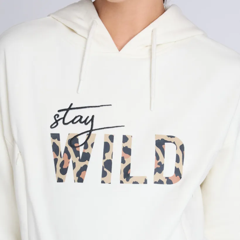 Sweat de grossesse et d'allaitement à zip print Wild