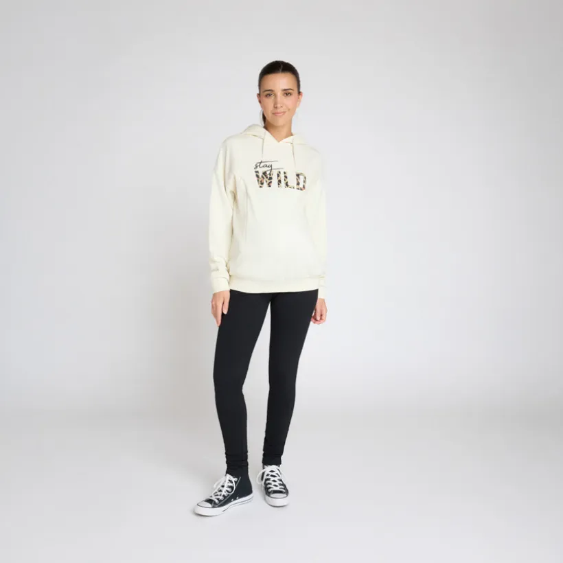 Sweat de grossesse et d'allaitement à zip print Wild