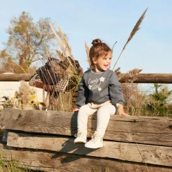 Sweat 2-en-1 en molleton brodé pour bébé fille