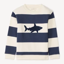 Sweat en molleton avec requin brodé pour garçon
