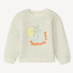 Sweat en molleton broderie surf pour bébé garçon