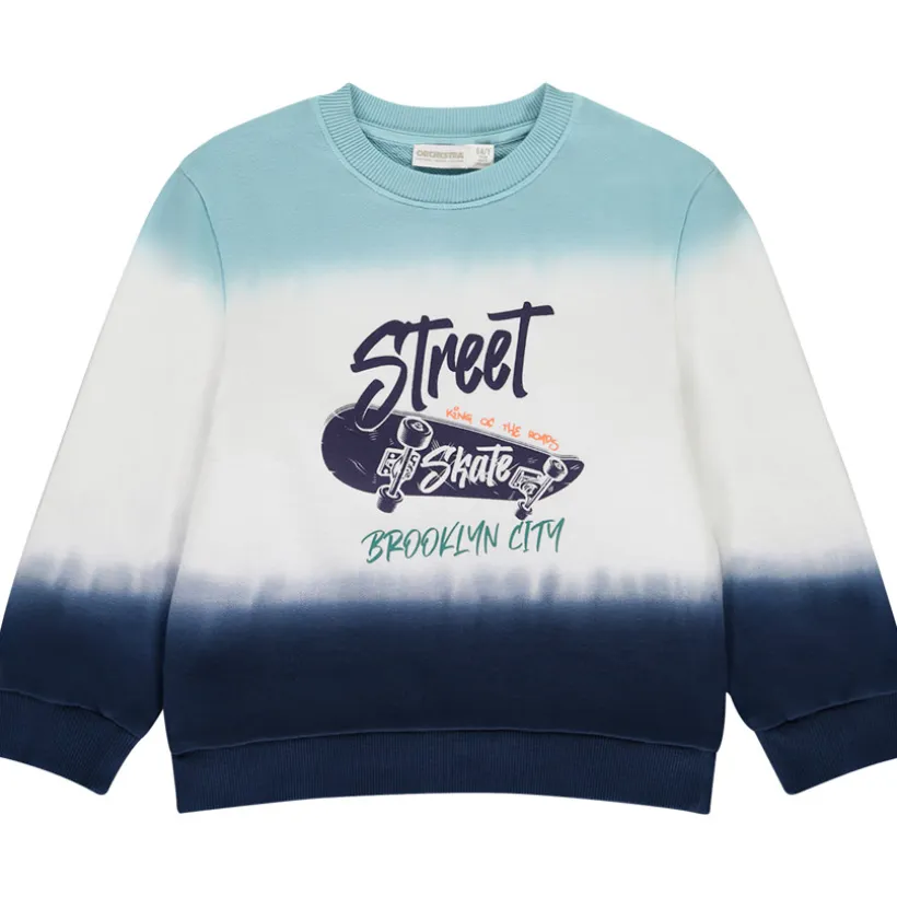 Sweat en molleton effet Tie and Dye fantaisie pour garçon