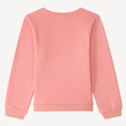 Sweat en molleton imprimé fantaisie pailleté pour fille