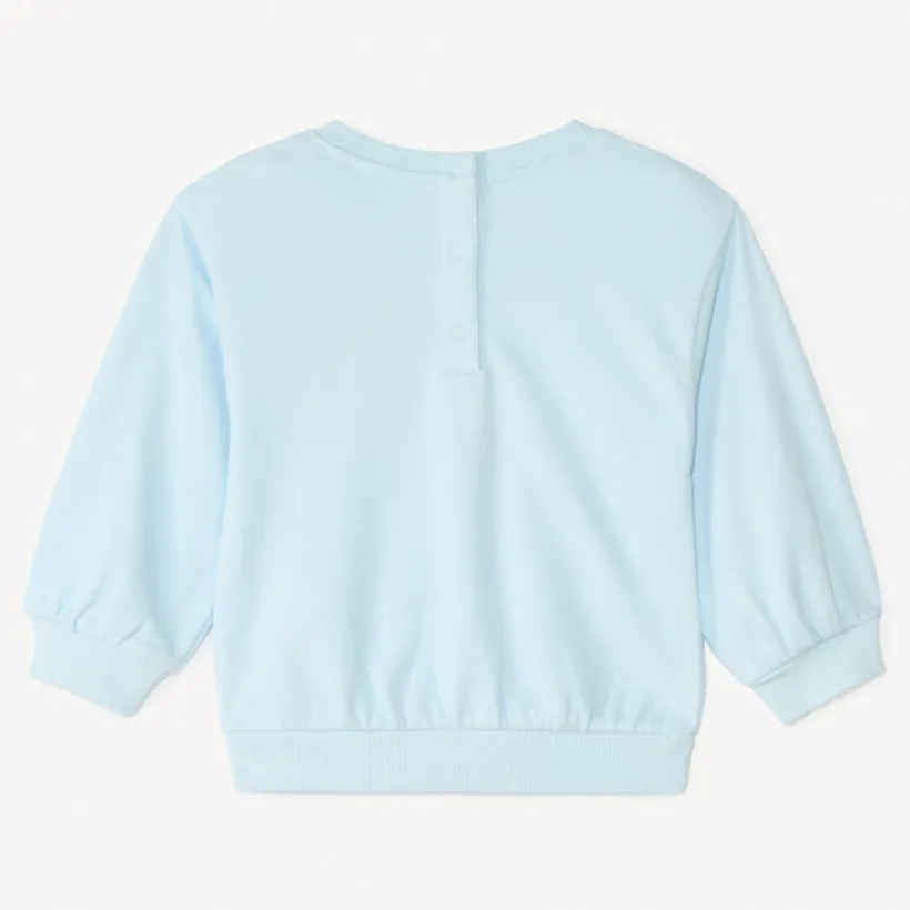 Sweat en molleton motif fantaisie en bouclette pour bébé fille