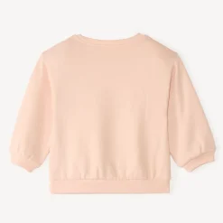 Sweat en molleton 1/2 oversize print fantaisie pour bébé fille