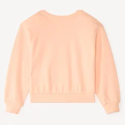 Sweat en molleton print Love à sequins pour fille