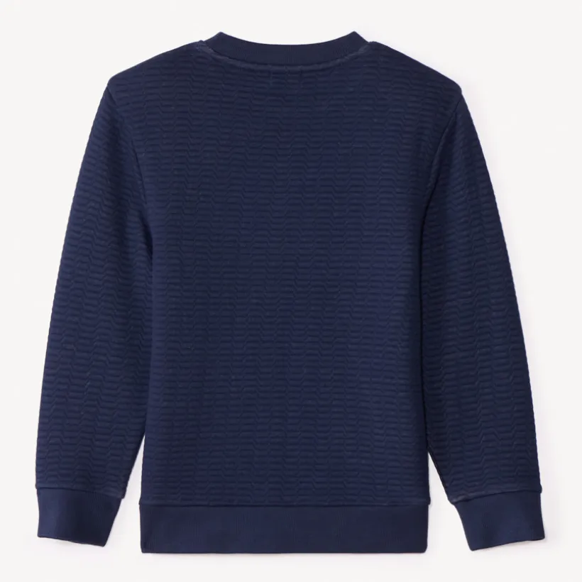 Sweat en molleton texturé fantaisie pour garçon