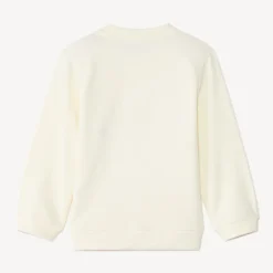 Sweat en molleton uni avec print fantaisie pour bébé fille