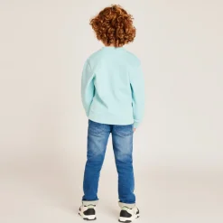 Sweat en piqué à print fantaisie pour garçon