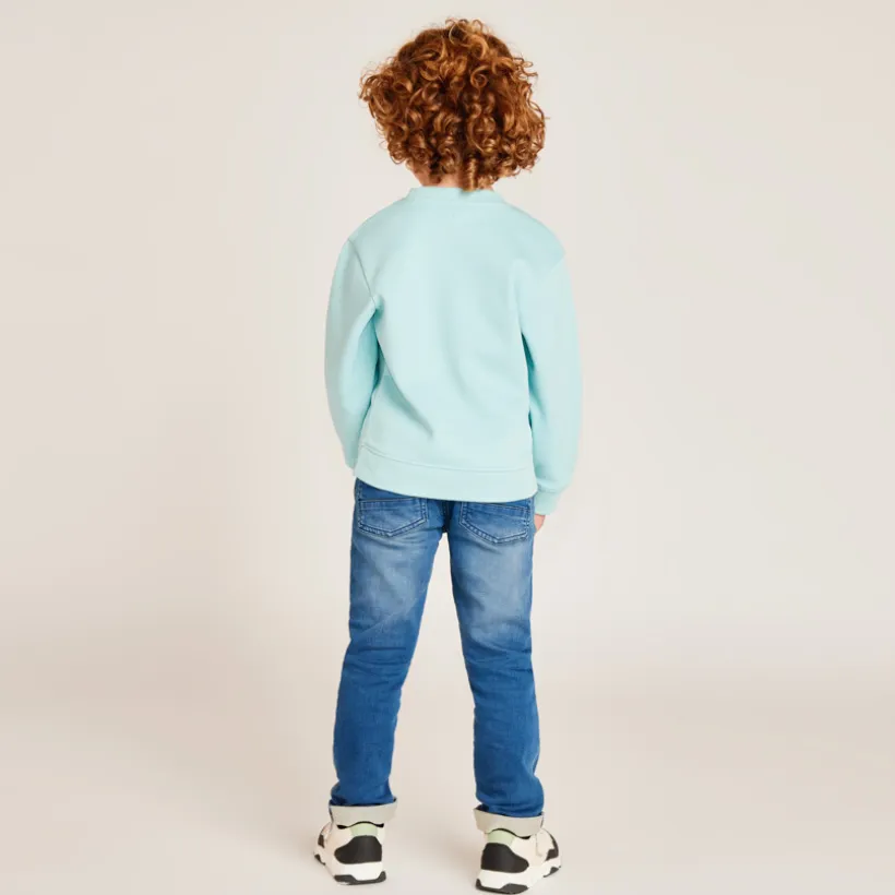 Sweat en piqué à print fantaisie pour garçon