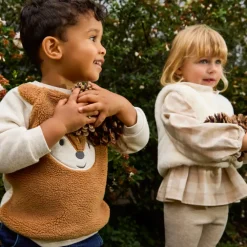 Sweat ludique bi-matière pour bébé garçon